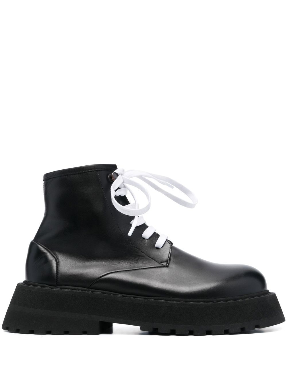 Marsèll Micarro leather platform ankle boots - Black von Marsèll