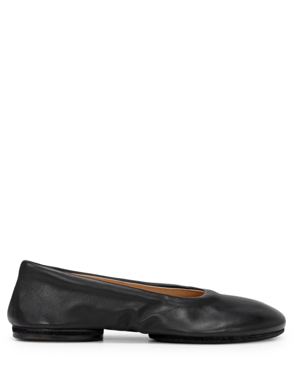 Marsèll Zerotto leather ballerina shoes - Black von Marsèll