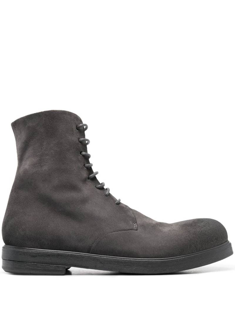 Marsèll Zucca lace-up combat boots - Grey von Marsèll