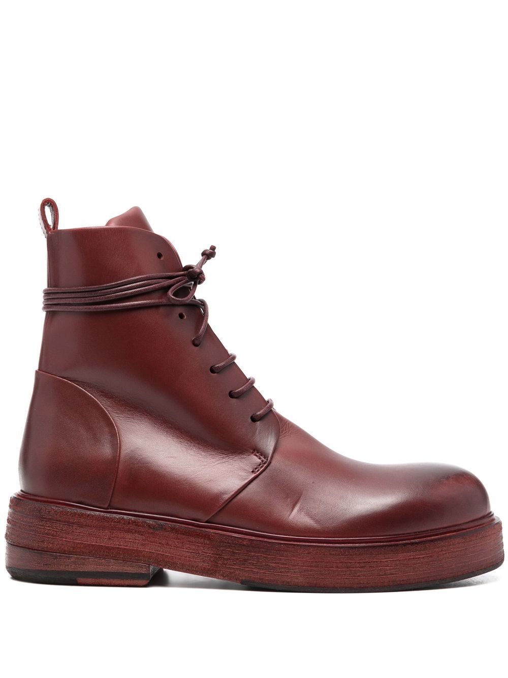 Marsèll Zuccolona leather boots - Red von Marsèll