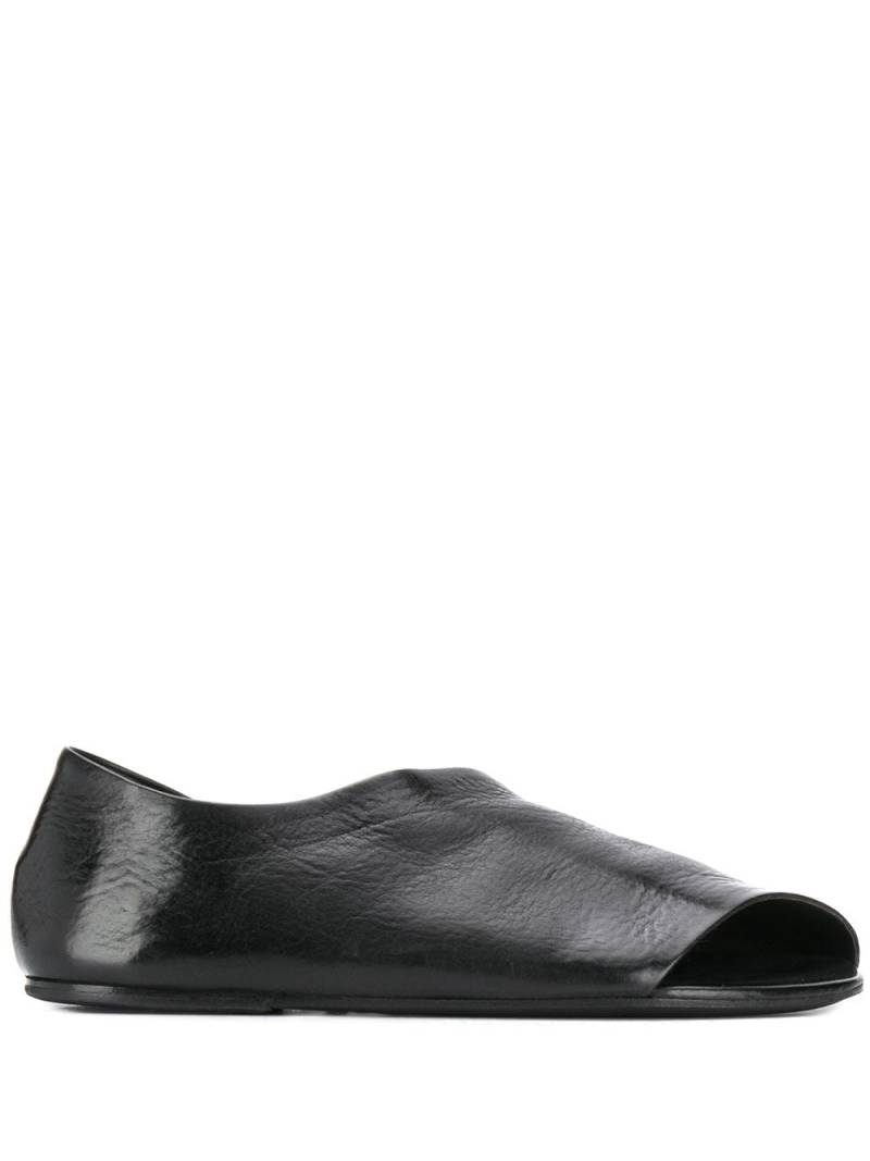 Marsèll asymmetric leather sandals - Black von Marsèll