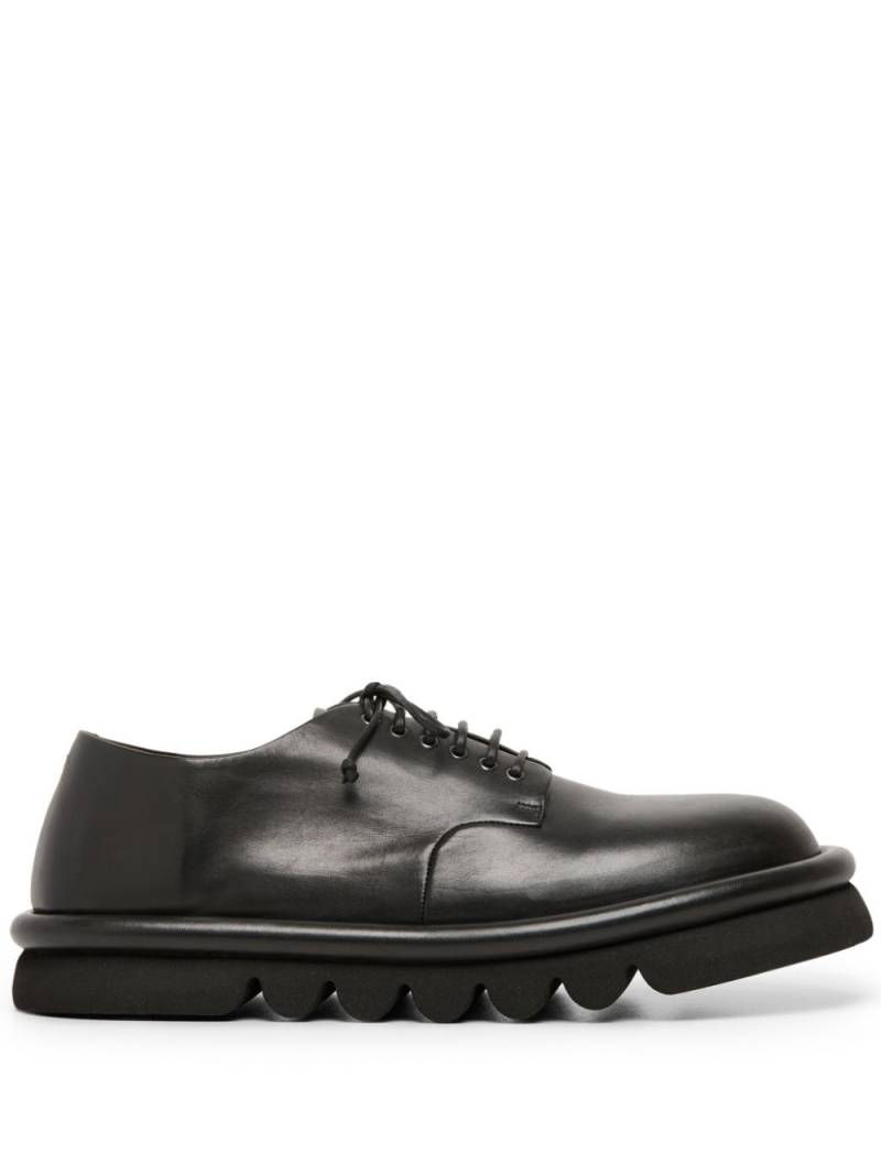 Marsèll chunky sole leather derby shoes - Black von Marsèll