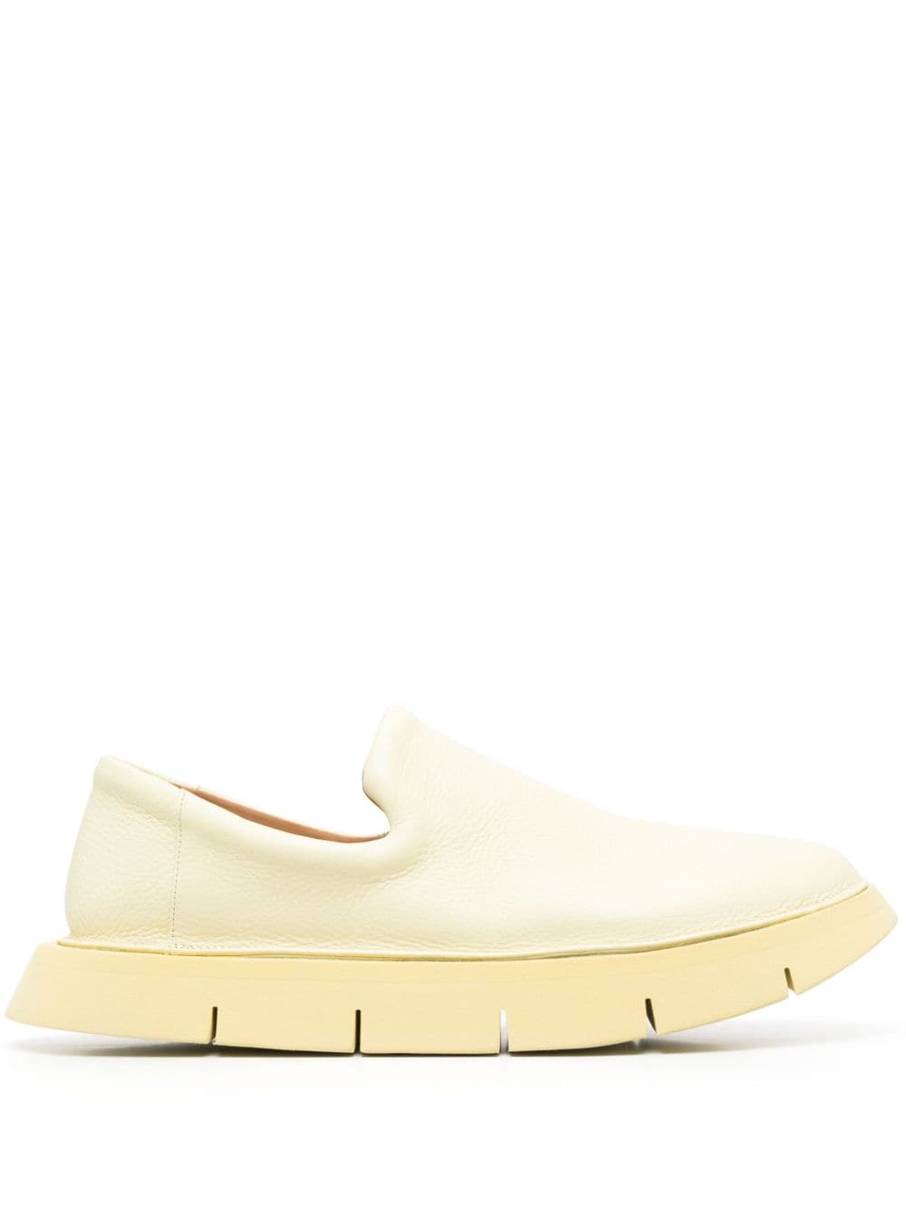 Marsèll chunky-sole leather loafers - Yellow von Marsèll