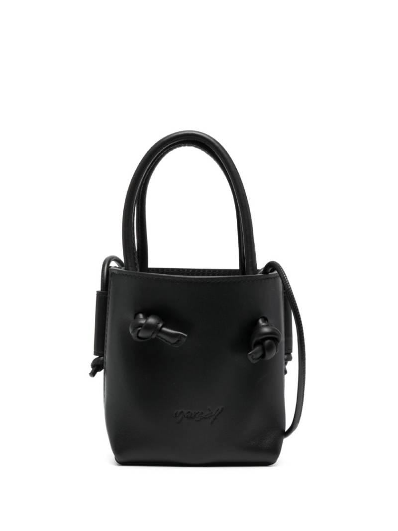 Marsèll debossed-logo leather bag - Black von Marsèll