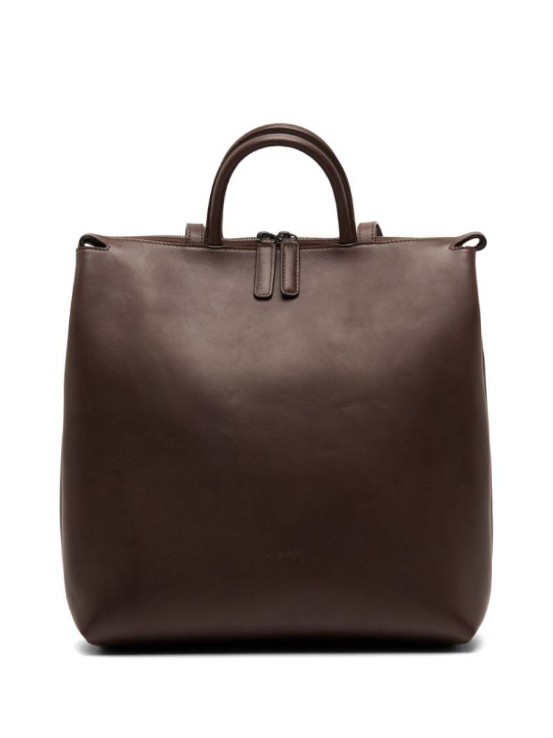 Marsèll debossed-logo leather tote bag - Brown von Marsèll