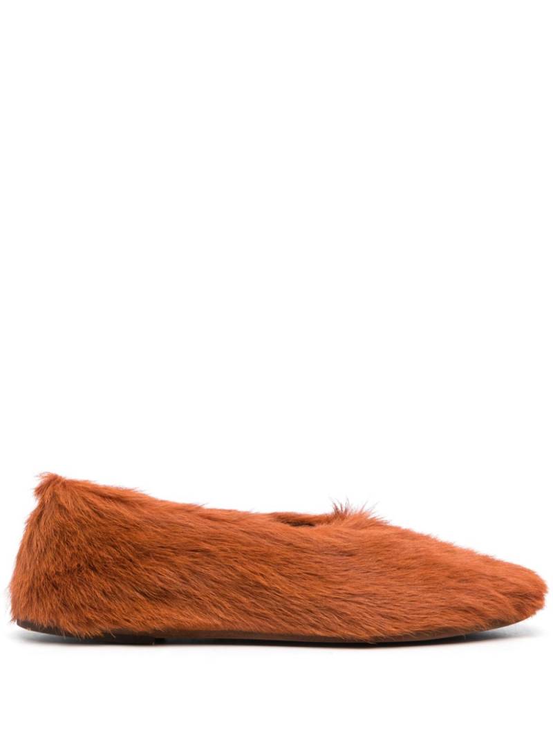 Marsèll faux-fur ballerina shoes - Brown von Marsèll