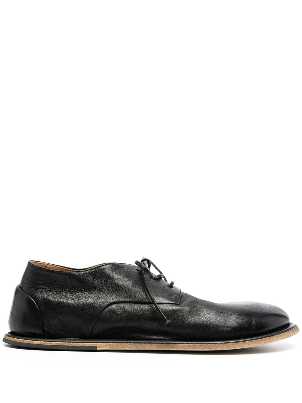 Marsèll flat-rounded lace-uo leather shoes - Black von Marsèll