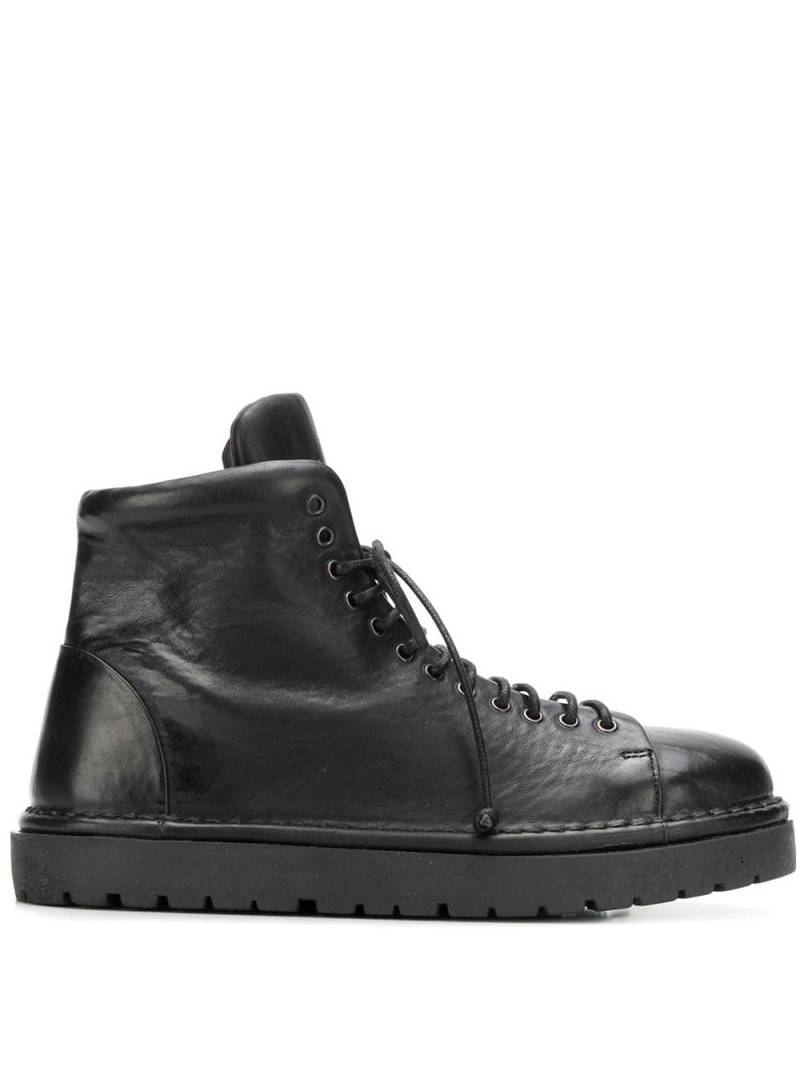 Marsèll flatform lace-up boots - Black von Marsèll