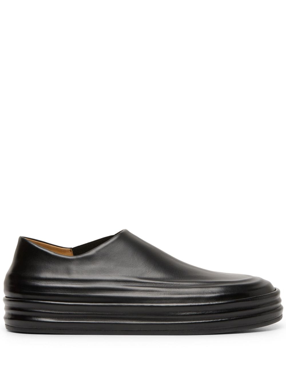 Marsèll flatform slip-on leather sneakers - Black von Marsèll