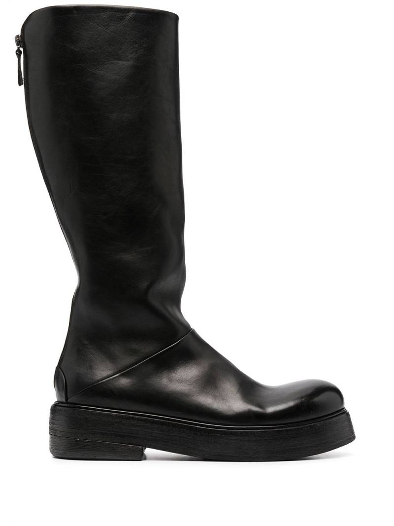 Marsèll knee-high leather boots - Black von Marsèll