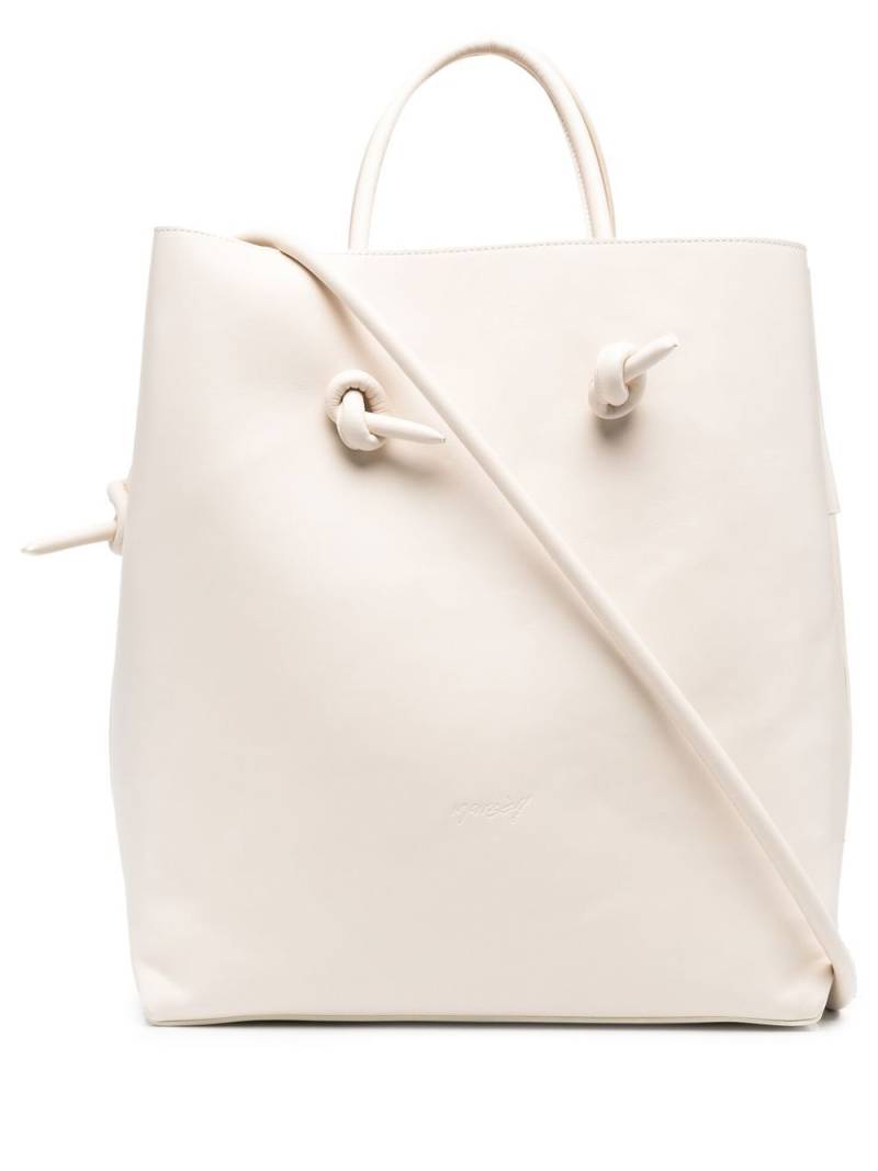 Marsèll knotted leather tote bag - White von Marsèll