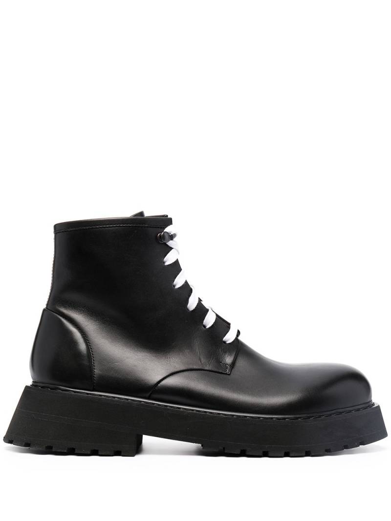 Marsèll lace-up leather ankle boots - Black von Marsèll