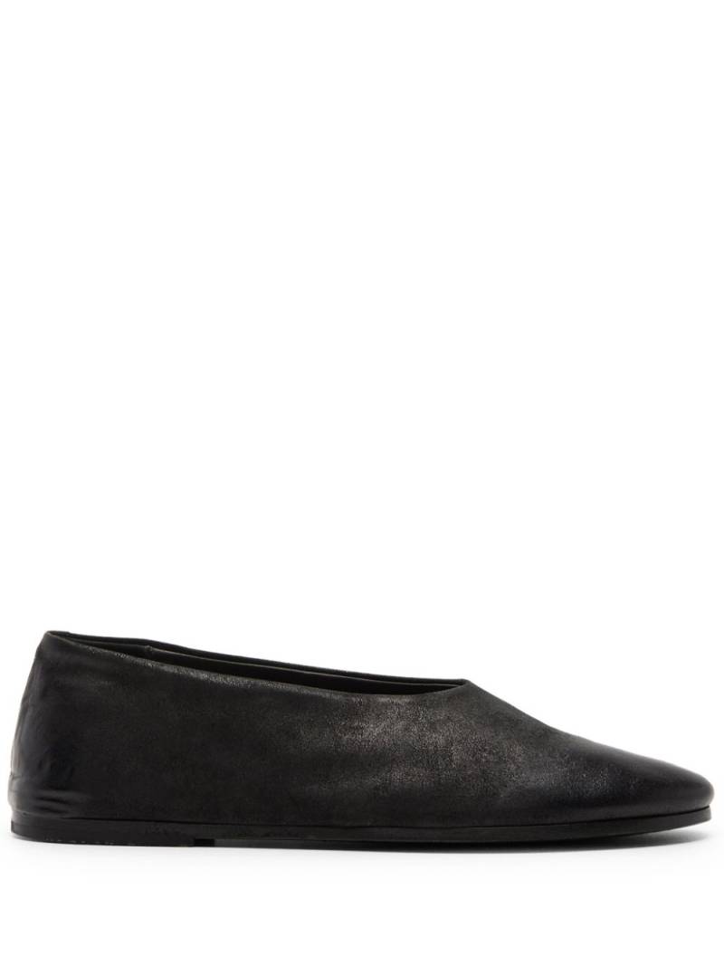 Marsèll leather ballerina shoes - Black von Marsèll