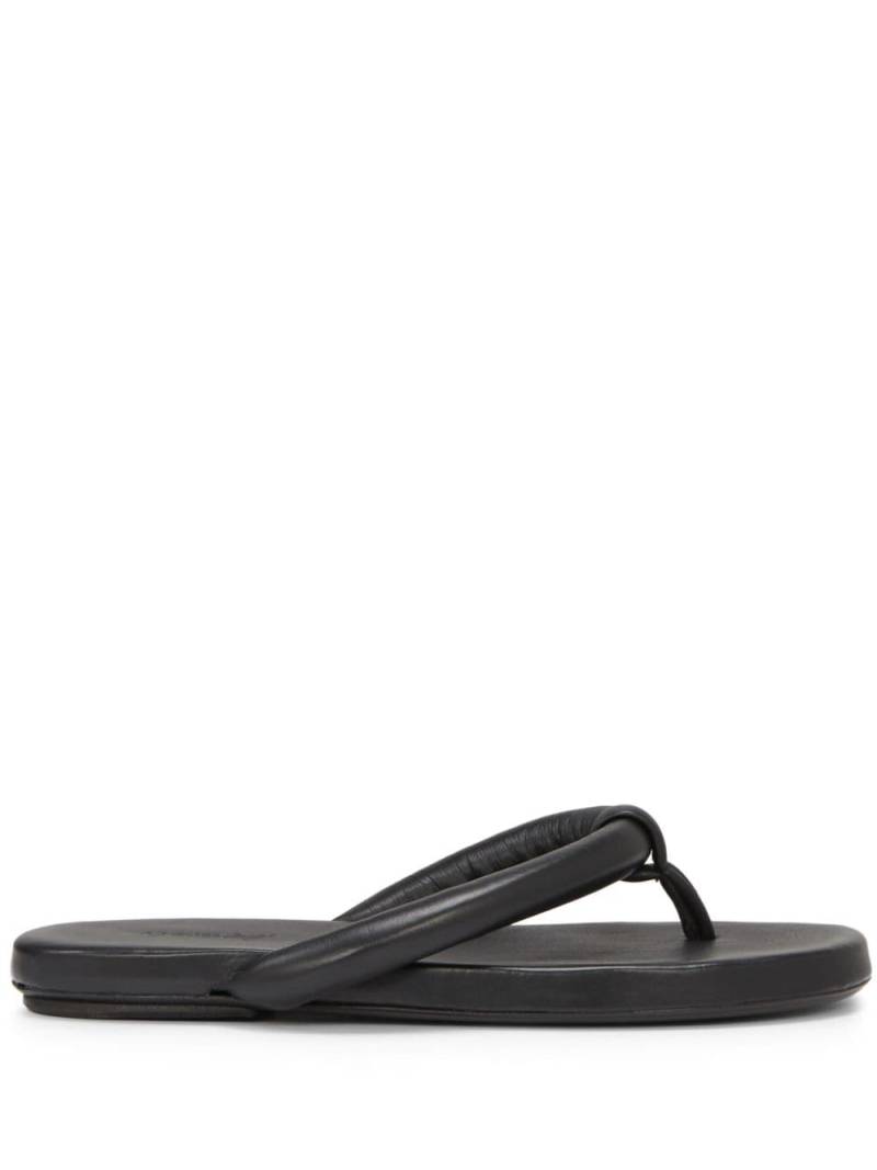 Marsèll leather flip flops - Black von Marsèll