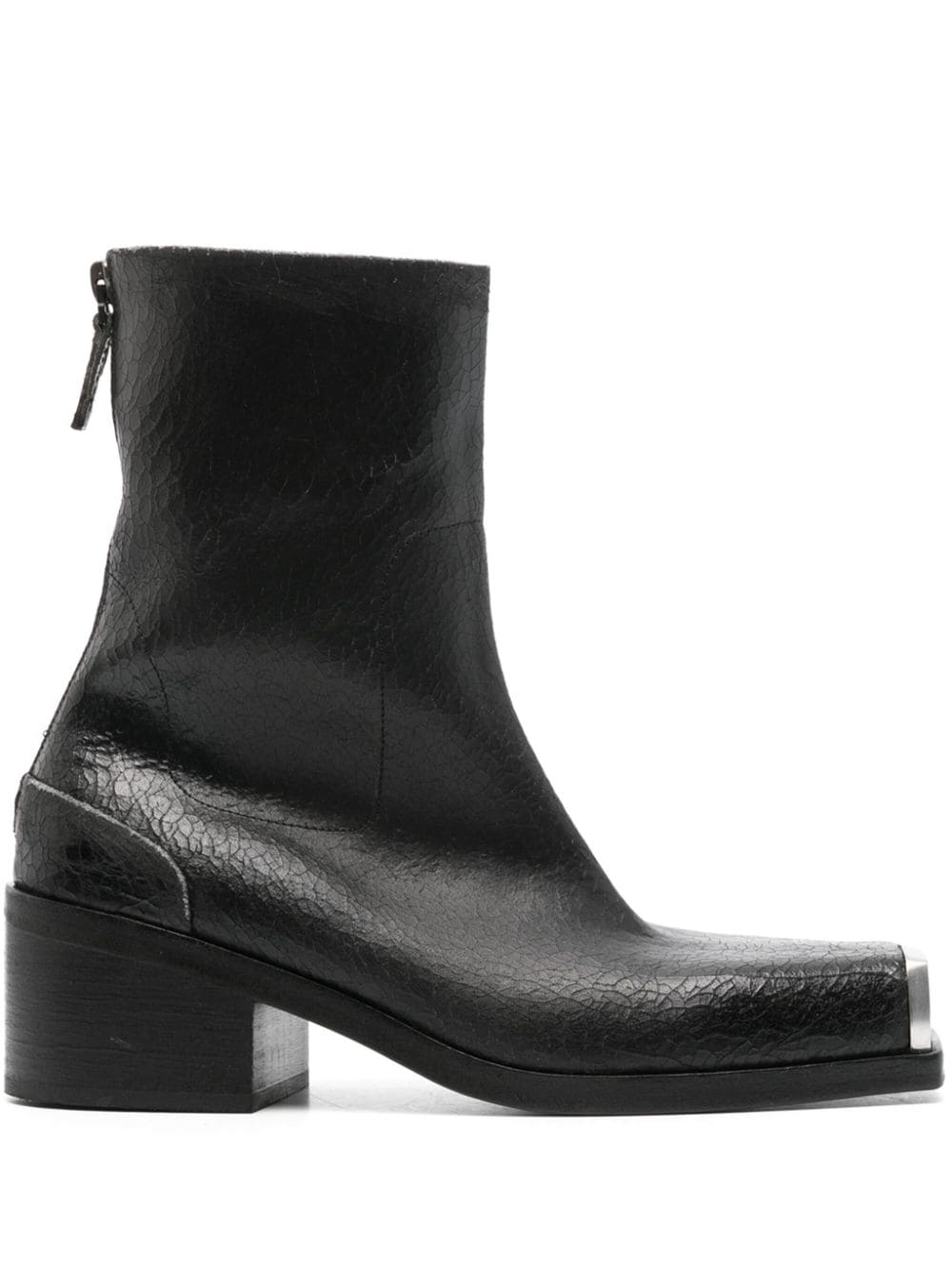 Marsèll metal-toecap crinkled boots - Black von Marsèll