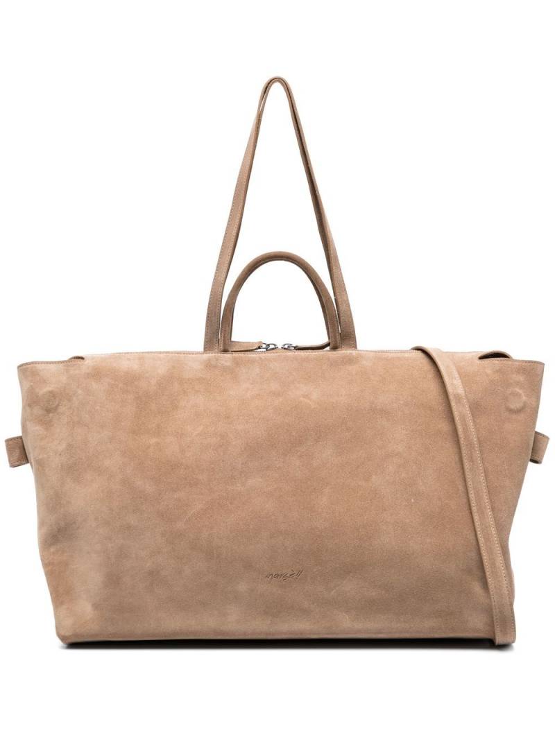 Marsèll multi-strap suede tote - Neutrals von Marsèll