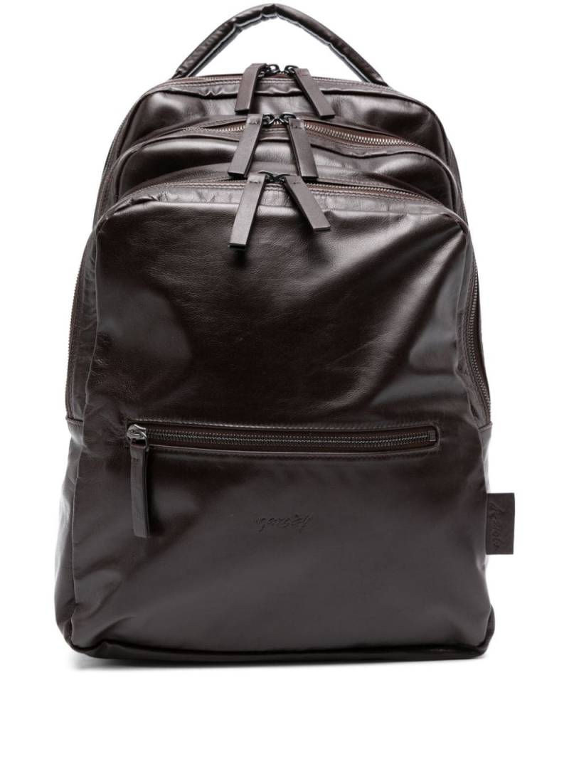 Marsèll multiple-zip leather backpack - Brown von Marsèll