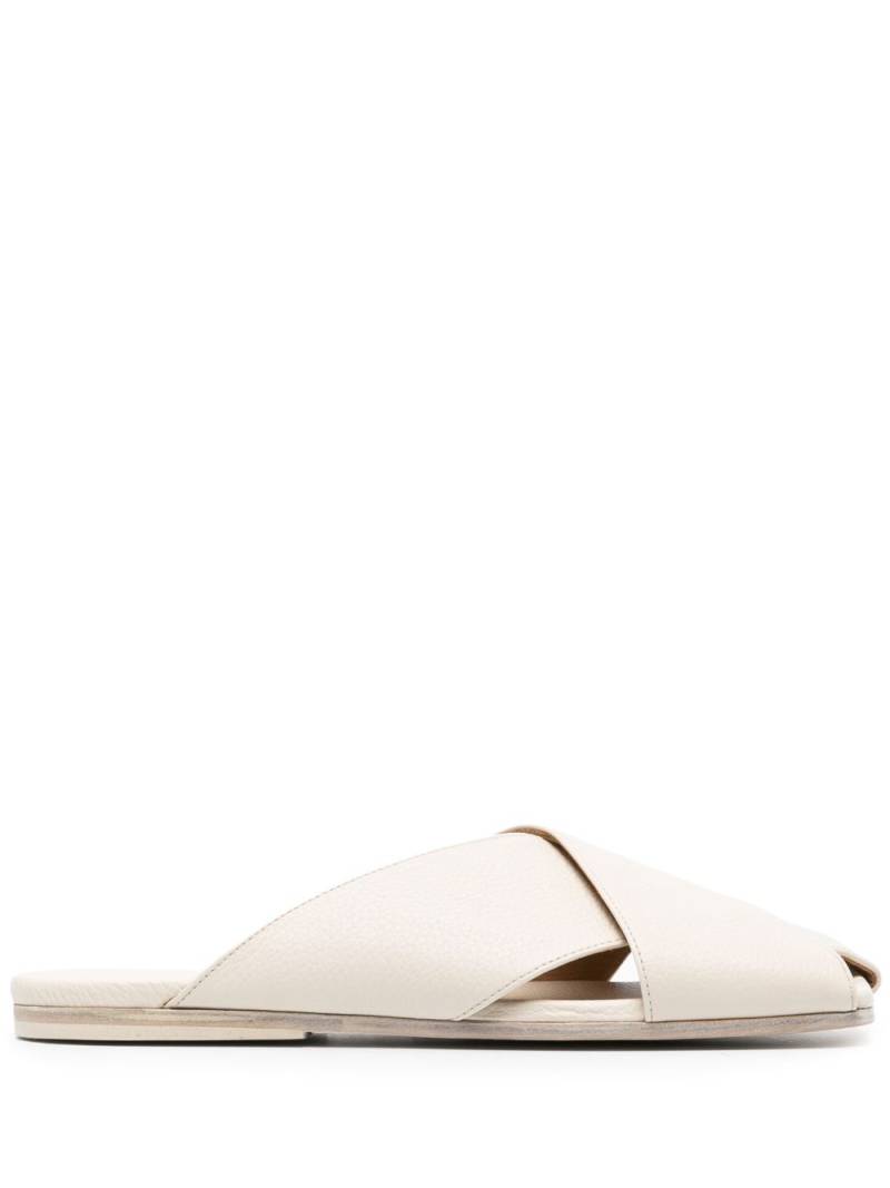 Marsèll open-toe leather slides - Neutrals von Marsèll