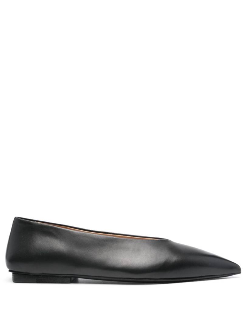 Marsèll pointed-toe leather ballerinas - Black von Marsèll