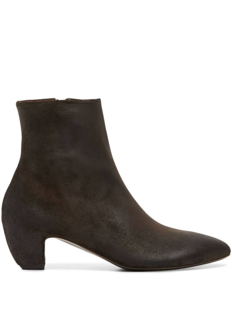 Marsèll pointed-toe suede ankle boots - Brown von Marsèll