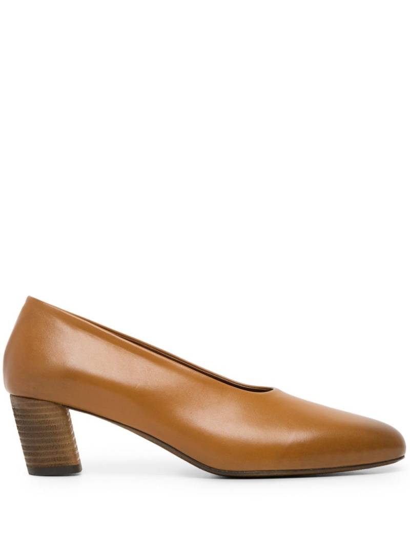 Marsèll round-toe 50mm leather pumps - Brown von Marsèll