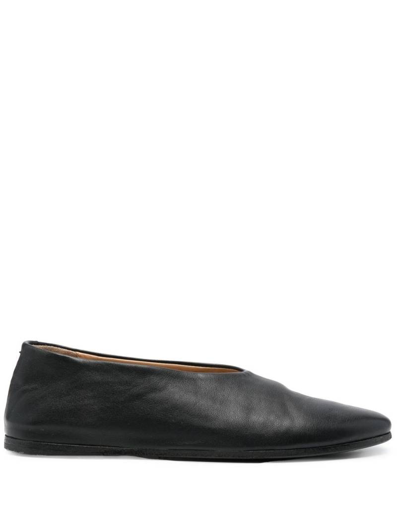 Marsèll round-toe leather ballerina flats - Black von Marsèll