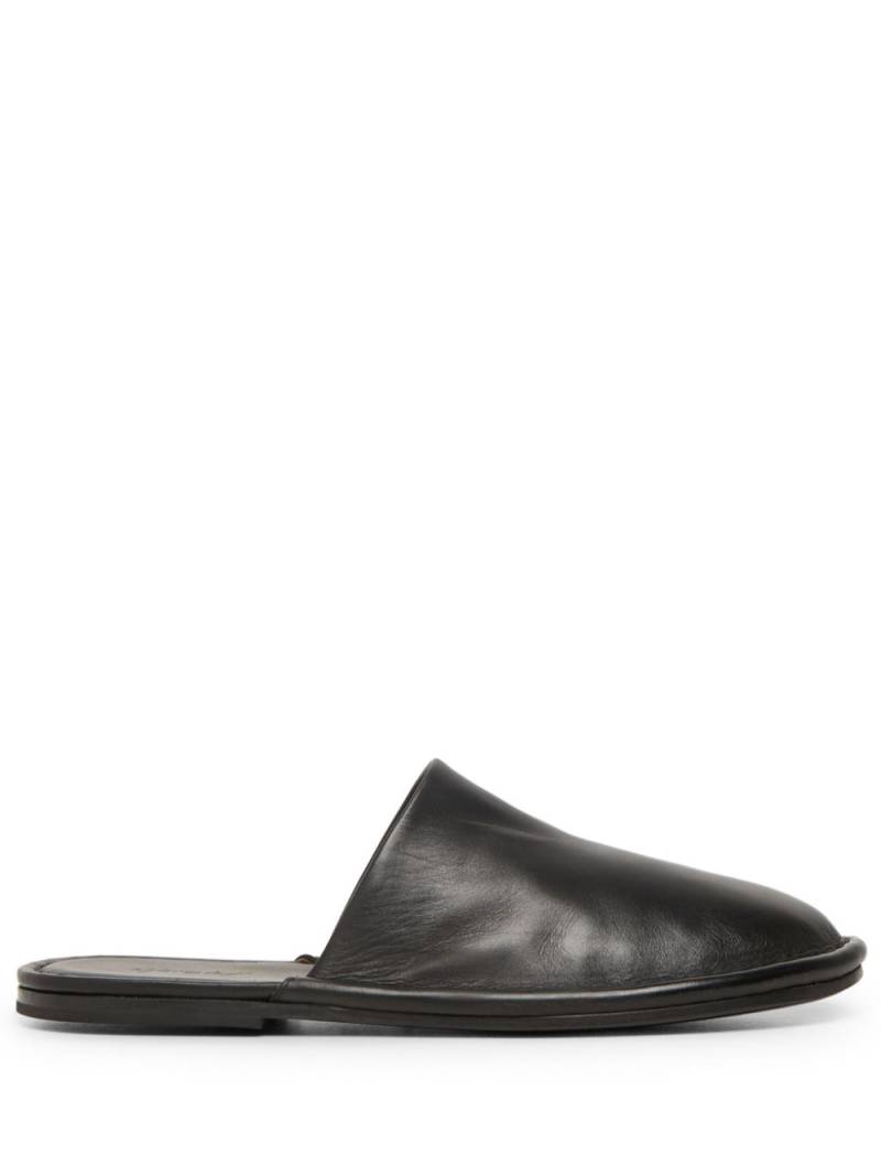 Marsèll round-toe leather slippers - Black von Marsèll