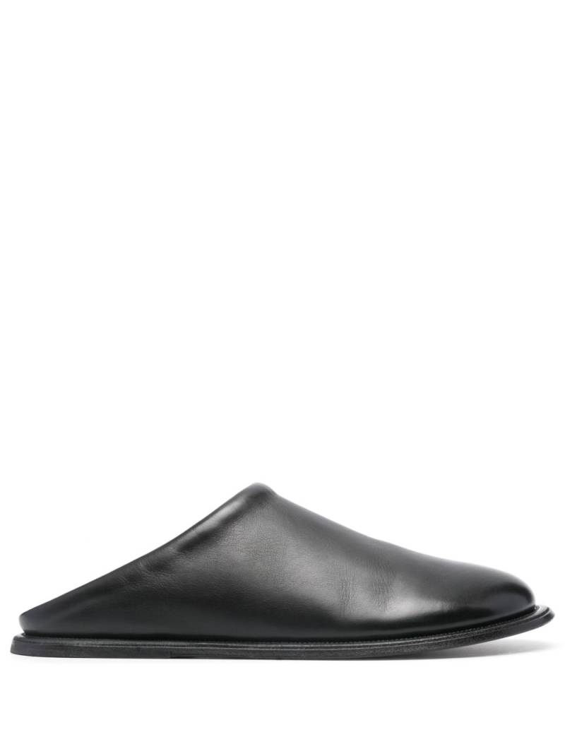 Marsèll round-toe leather slippers - Black von Marsèll