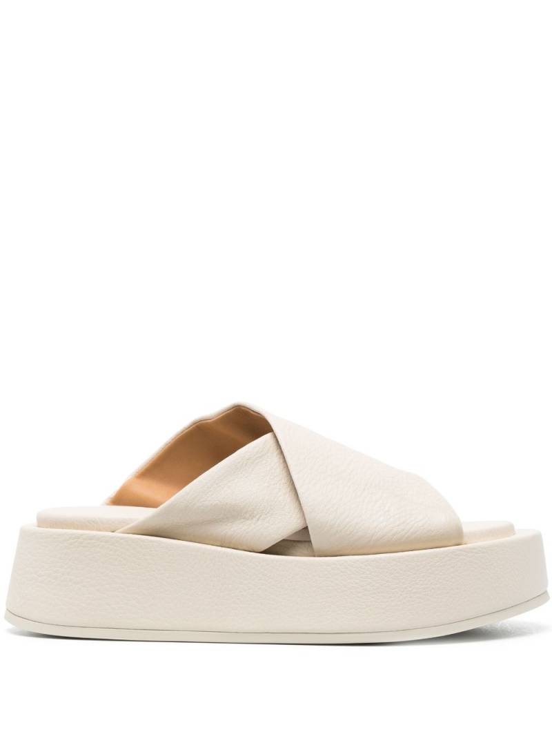 Marsèll round-toe platform mules - Neutrals von Marsèll