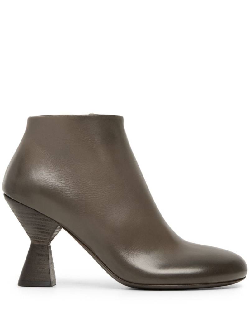 Marsèll sculpted heel leather ankle boots - Brown von Marsèll