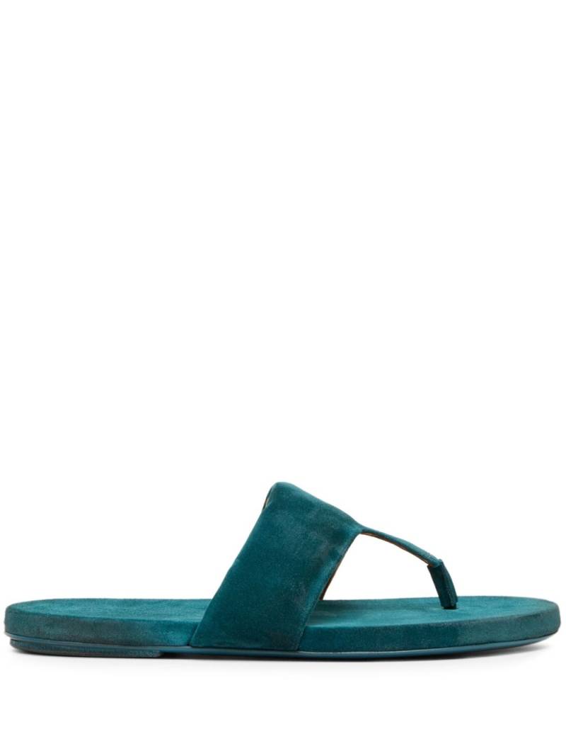 Marsèll single-strap suede flip flops - Blue von Marsèll