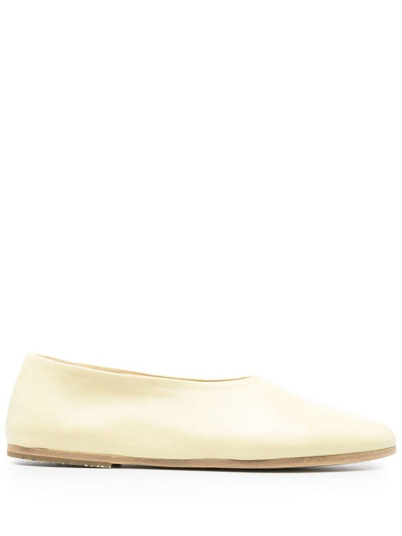 Marsèll slip-on leather ballerinas - Yellow von Marsèll