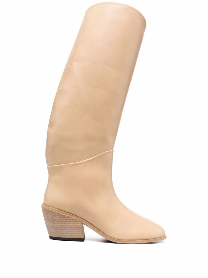 Marsèll slouched slip-on boots - Neutrals von Marsèll