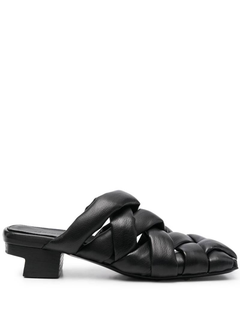 Marsèll square toe 40mm sandals - Black von Marsèll