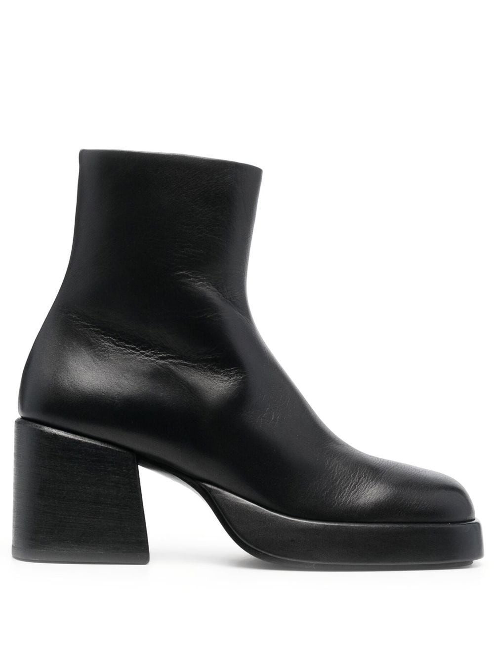 Marsèll square-toe 70mm heeled boots - Black von Marsèll