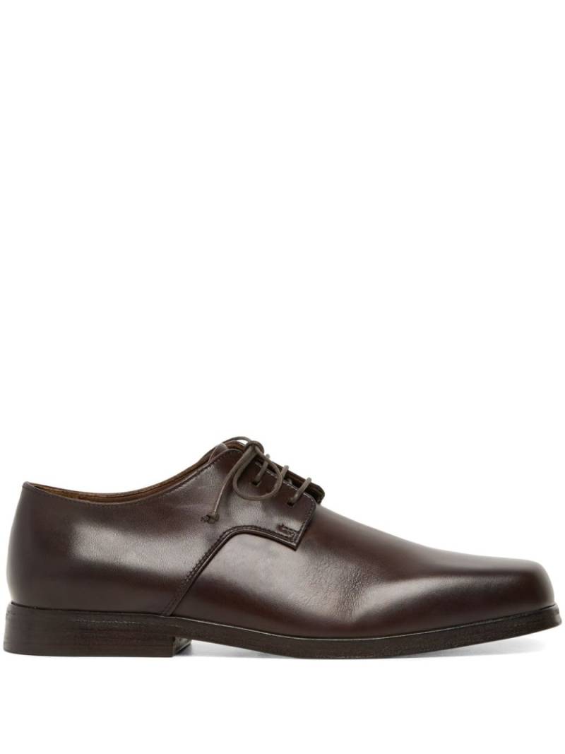 Marsèll square-toe leather oxford shoes - Brown von Marsèll