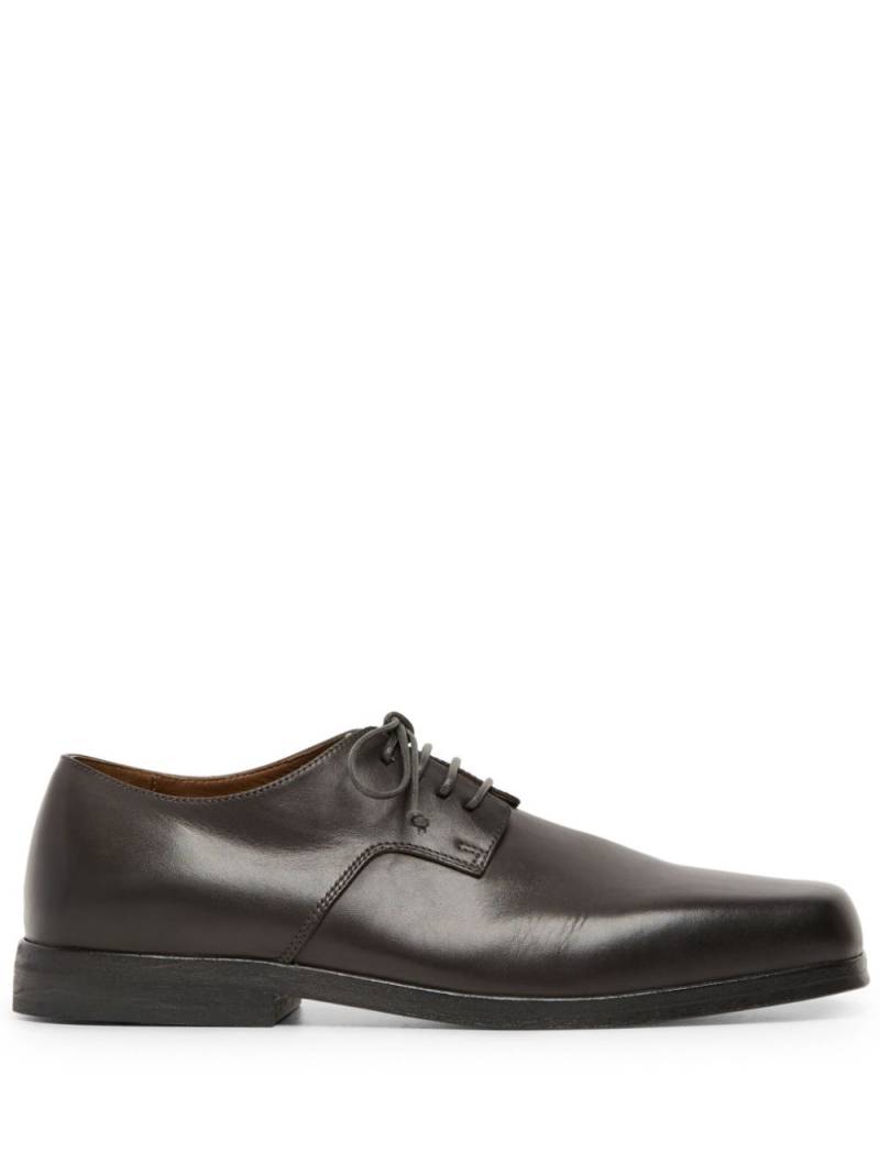 Marsèll square-toe leather oxford shoes - Brown von Marsèll