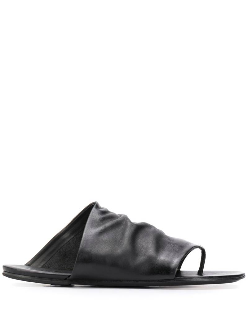 Marsèll thong strap flat slides - Black von Marsèll