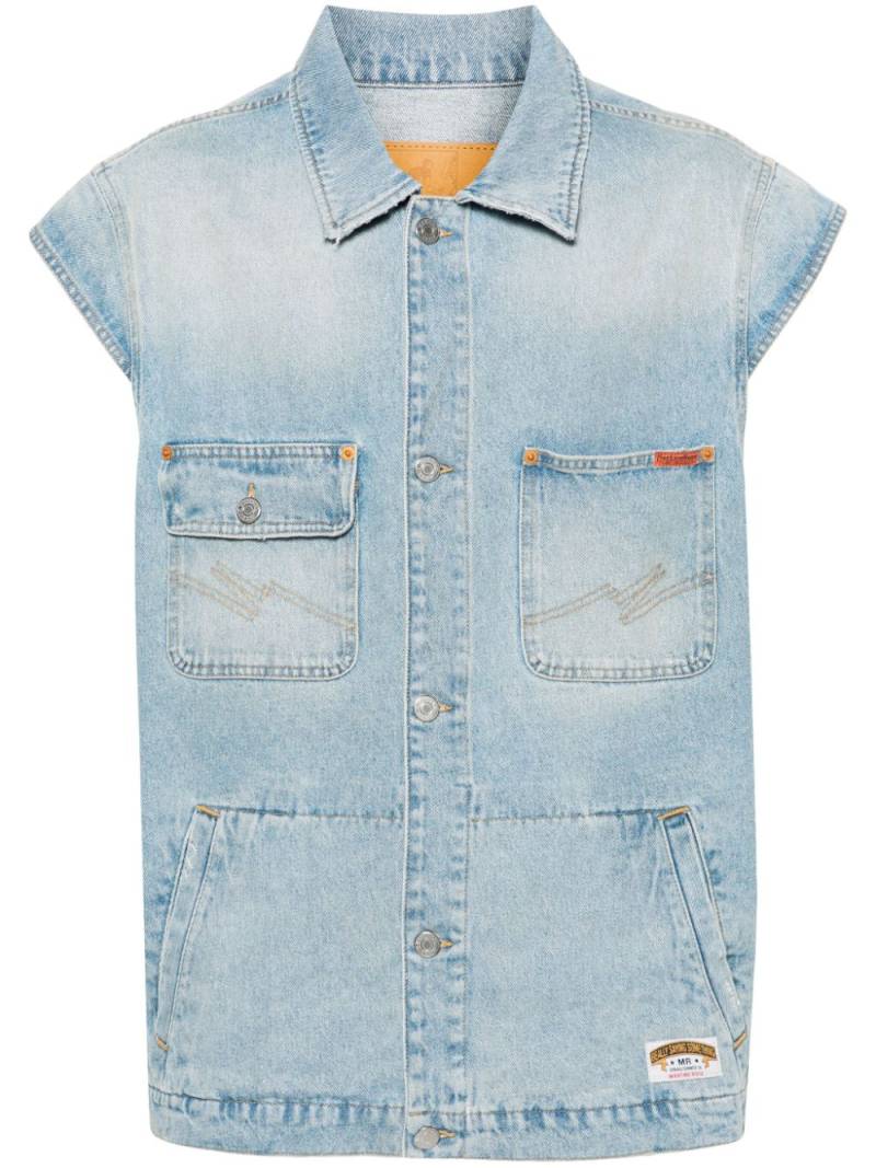 Martine Rose Blewas denim gilet - Blue von Martine Rose