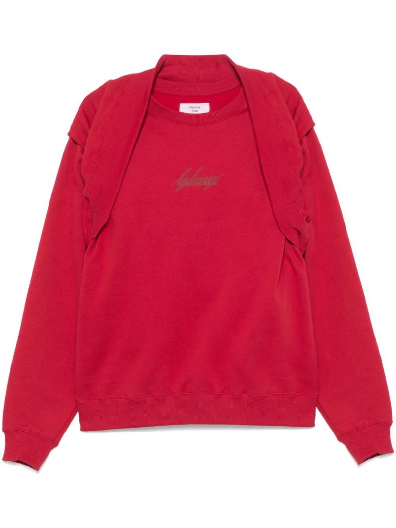 Martine Rose Celebration Crew sweatshirt - Red von Martine Rose