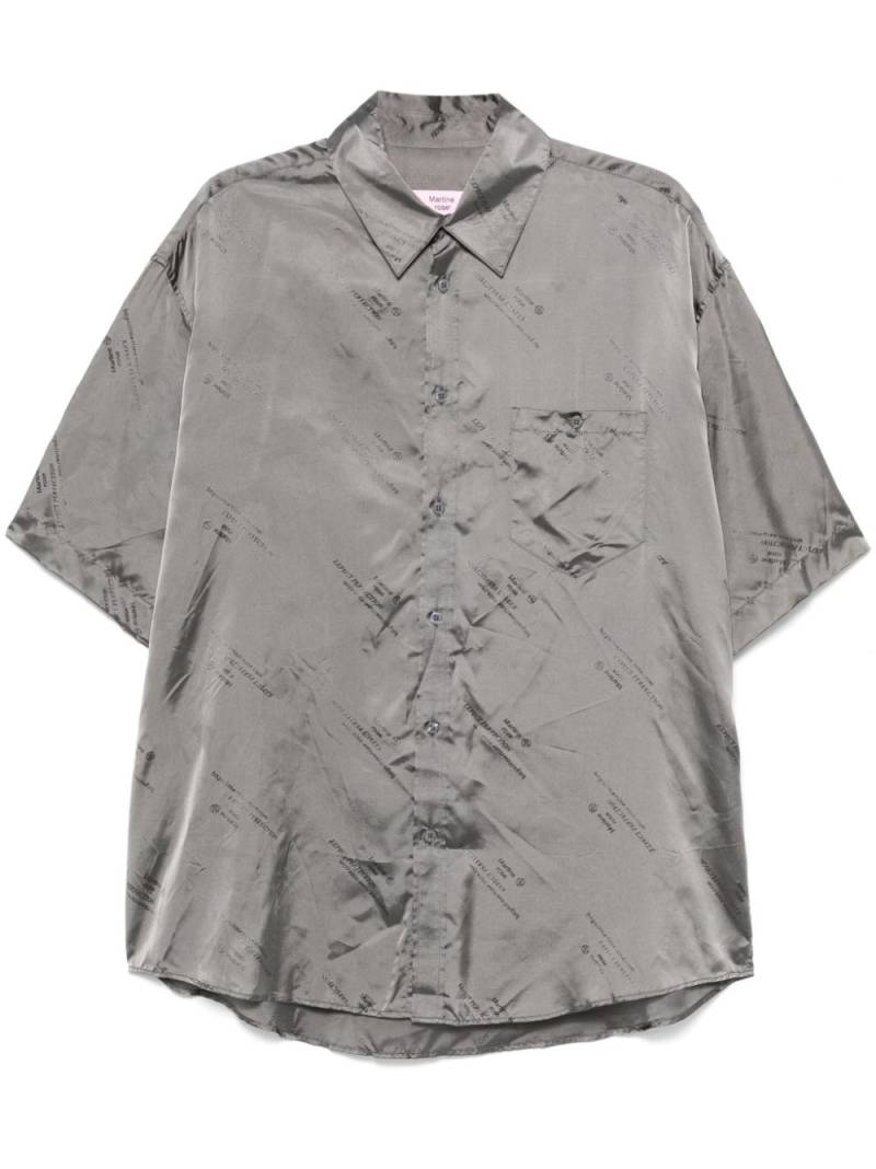 Martine Rose Expect Perfection-jacquard shirt - Grey von Martine Rose