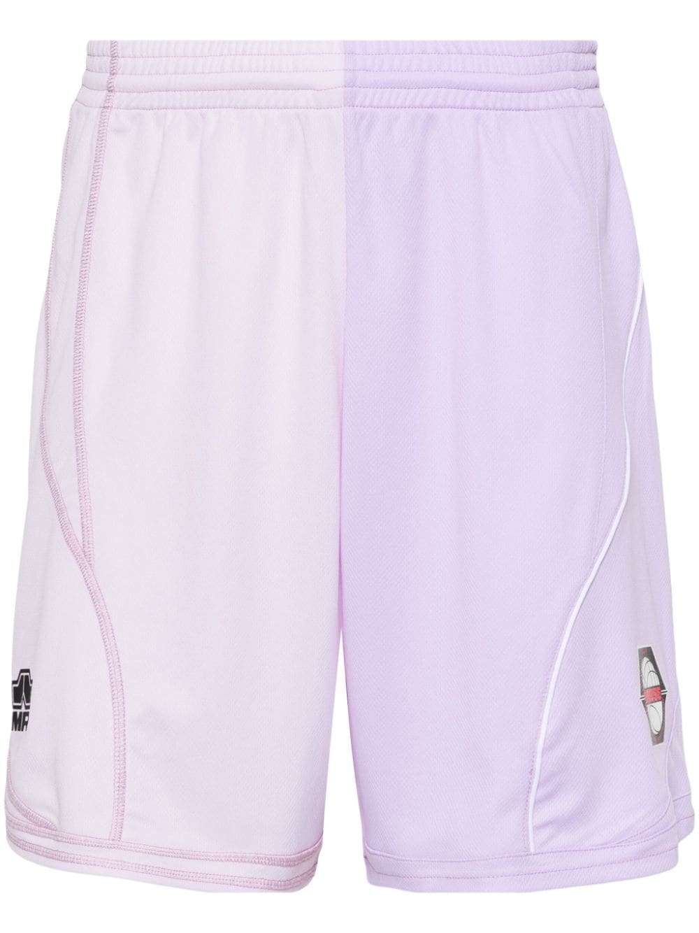 Martine Rose Half and Half football shorts - Purple von Martine Rose