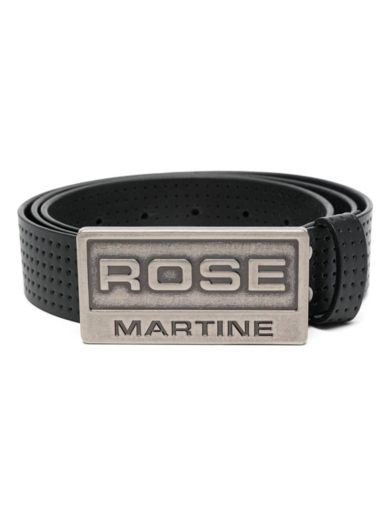 Martine Rose Perforated Sports belt - Black von Martine Rose