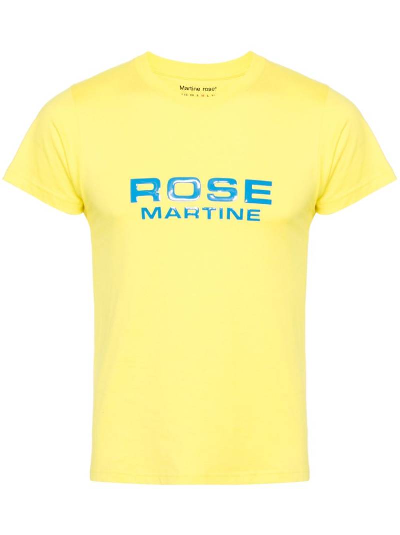 Martine Rose Shrunken cotton T-shirt - Yellow von Martine Rose