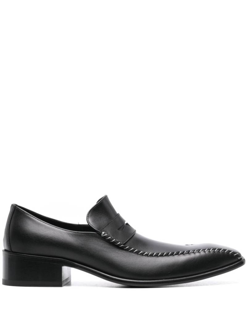 Martine Rose Snout Stitch leather loafer - Black von Martine Rose