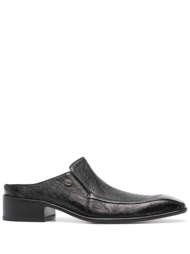 Martine Rose Snout leather mules - Black von Martine Rose