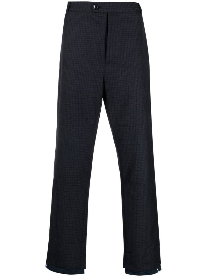 Martine Rose Sports Hem straight-leg trousers - Blue von Martine Rose