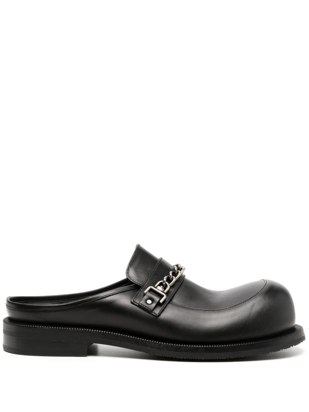 Martine Rose backless leather loafers - Black von Martine Rose