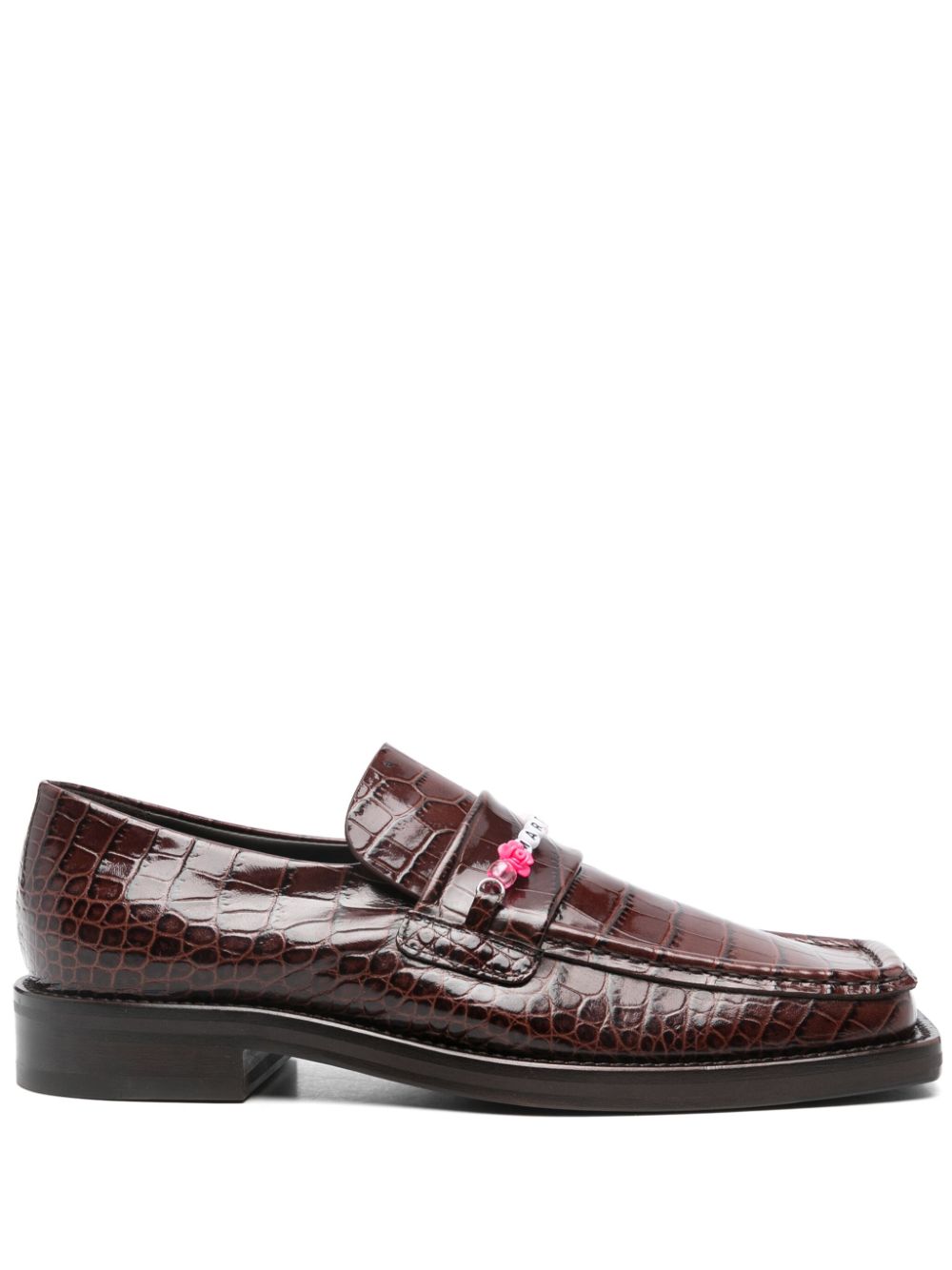 Martine Rose bead-logo loafers - Brown von Martine Rose