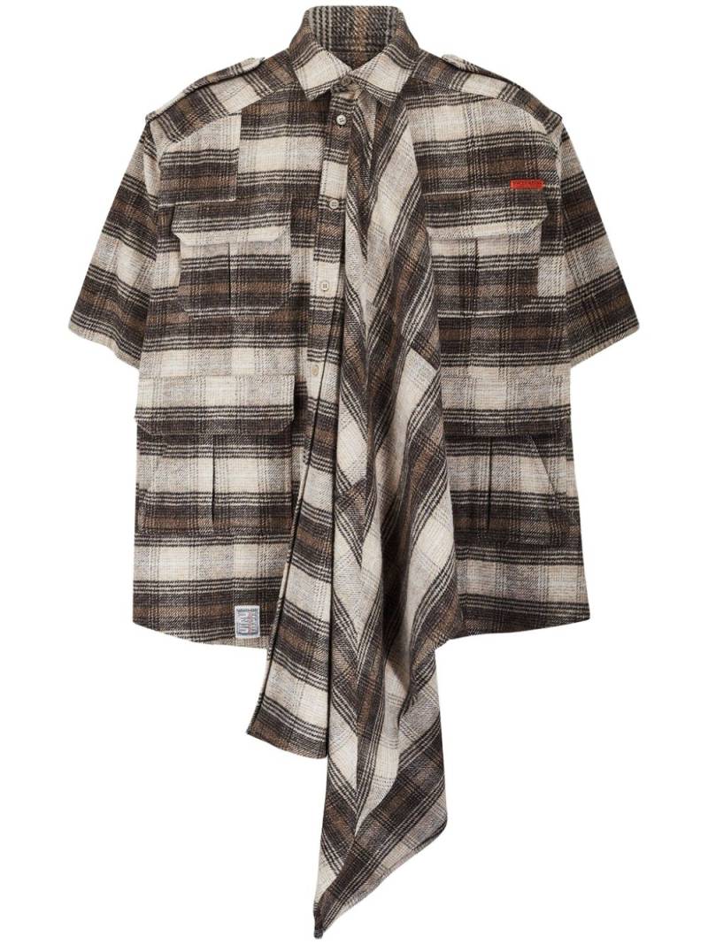 Martine Rose blanket safari shirt - Brown von Martine Rose